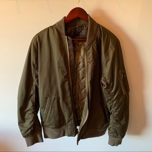 Abercrombie and Fitch bomber jacket olive green M